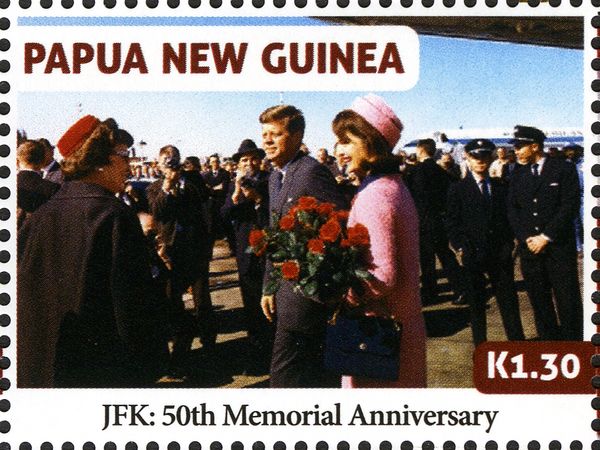 Pres. and Mrs. Kennedy at Dallas airport