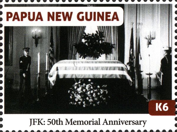 Pres. Kennedy's coffin lying in state