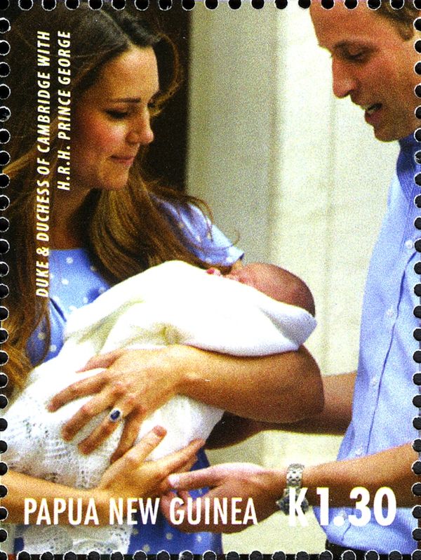 Duke and Duchess of Cambridge with Prince George