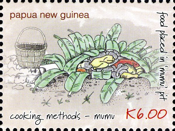 Food placed in mumu pit