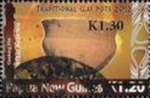 Cooking pot, Central Province - surcharged