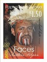 Man's decorated face
