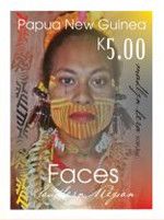 Woman's decorated face