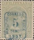 Alfonso XIII (1886-1941) - blue surcharge