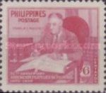 Franklin D. Roosevelt (1882-1945) with Stamp Collection
