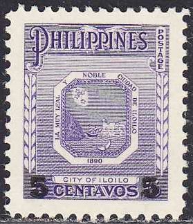 Arms of Iloilo surcharged