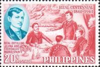 José Rizal with Juan Luna and F.R. Hidalgo