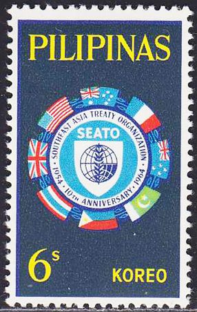 Flags Surrounding SEATO Emblem