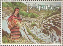 Banaue Rice Terraces, Foreground is Ifugao Maiden