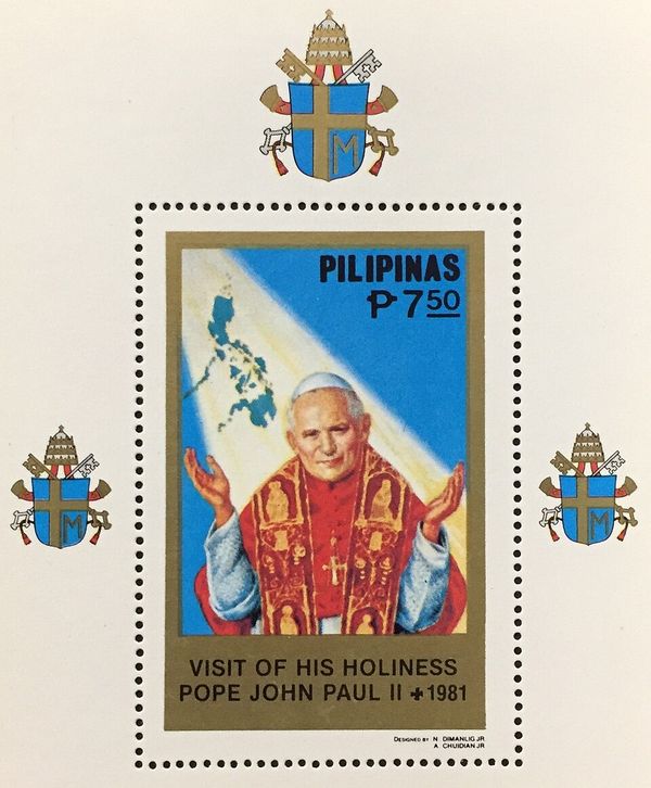 Pope John Paul II (1920-2005), Map of the Philippines
