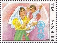 Virgin and Child signalling peace