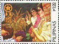 Virgin and Child blessing food