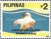 White Ryukin (Carassius gibelio forma auratus)