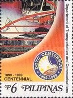 Emblem and satellite dish, bus