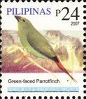 Green-faced Parrotfinch (Erythrura viridifacies)