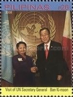 Gen. Ban Ki-moon with Pres. Gloria Macapagal