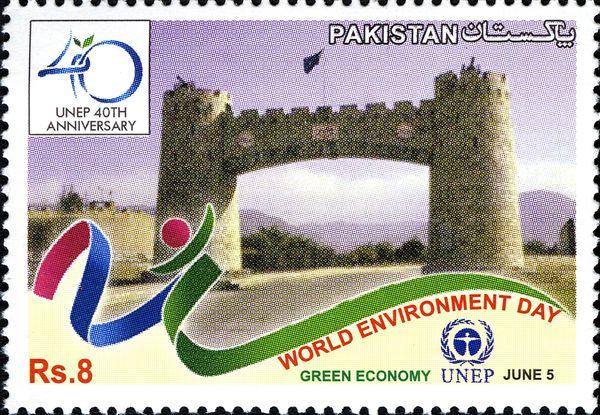 Khyber Pass Gateway and Flag