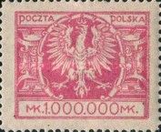 Eagle on a Large Baroque Shield Perf 10½