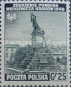 Destruction of Mickiewicz Monument, Krakow
