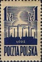 Lodz factory chimneys