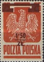 Polish Eagle, Surcharge 1,5zł on 25gr