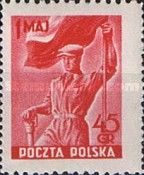 Worker and Flag