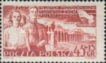 Young pioneers onDzierżyński Square and Dzierżyński Memorial