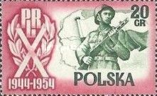 Soldier in front of flag and map