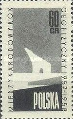 Stylised polar bear on iceberg