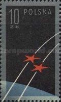 Two orbiting stars - stamp