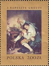 Guitarist after the hunt, by J. Baptiste Greuze