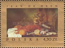Still life with Lobster, by Jean de Heem with Label