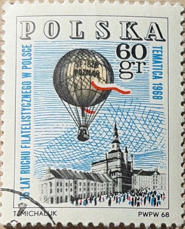 Hot Air Ballon over Poznan Town Hall