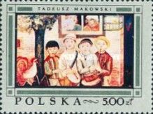Children's Band, by Tadeusz Makowski, Label Left