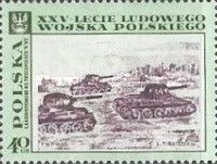 "Tanks approaching Warsaw", by Stefan Garwatowski