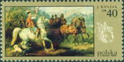 Hunting with Falcon, by Juliusz Kossak