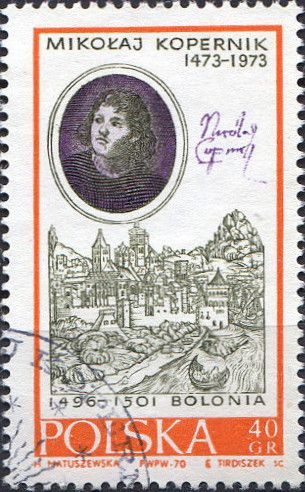 Copernicus by Marceli Bacciarelli and View of Bologna