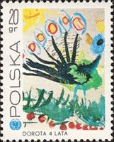 Peacock on the Lawn, by Dorota Matuszewska, 4 years old