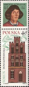 Copernicus house, Torun with Label
