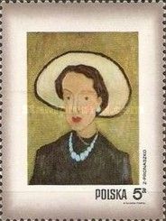 Artist's Wife with White Hat, Zbigniew Pronaszko (1885-1958)