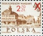 Old Town Hall, 18th Cent., surcharged 50 Groszy