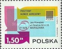 Envelope showing Postal Code