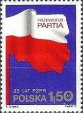Poster "The Party is leading" by Karol Śliwka