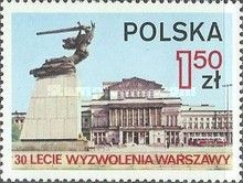 Nike Monument and Opera House, Warsaw