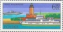 Liner, hydrofoil and lighthouse, Kolobrzeg