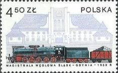 Ty51 coal train and Gdynia Station, 1933