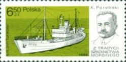 Training Ship Jann Turlejski, Captain Kazimierz Porebski