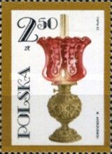 Silver-plated Tin-lead Oil Lamp