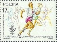 S. Walasiewiczowna Winner 100m, 1932 Olympics, Perf. 11¼x11¾