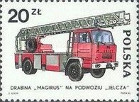 "Magirus" Ladder on the "Jelcz" chassis